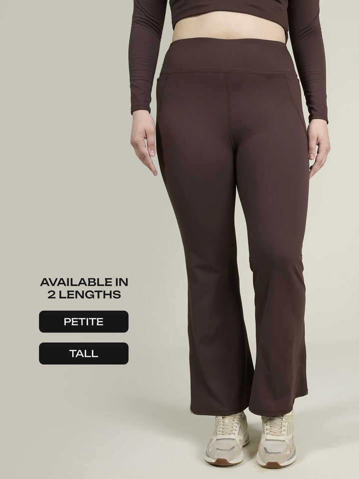 Brown Sculpt Bootcut Leggings