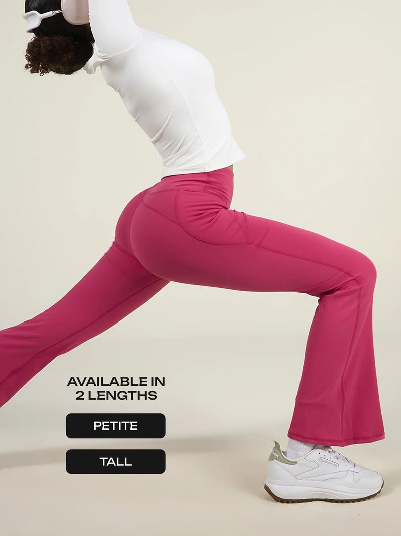 Hot Pink Sculpt Bootcut Leggings