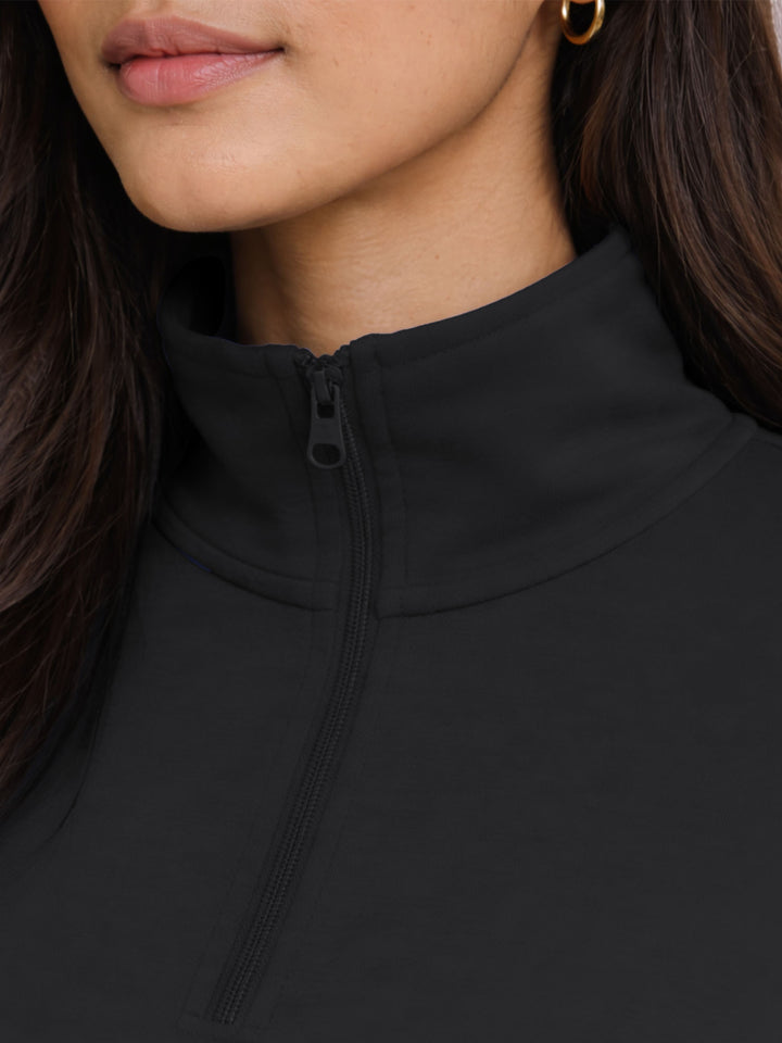 Black Adaptive Half Zip