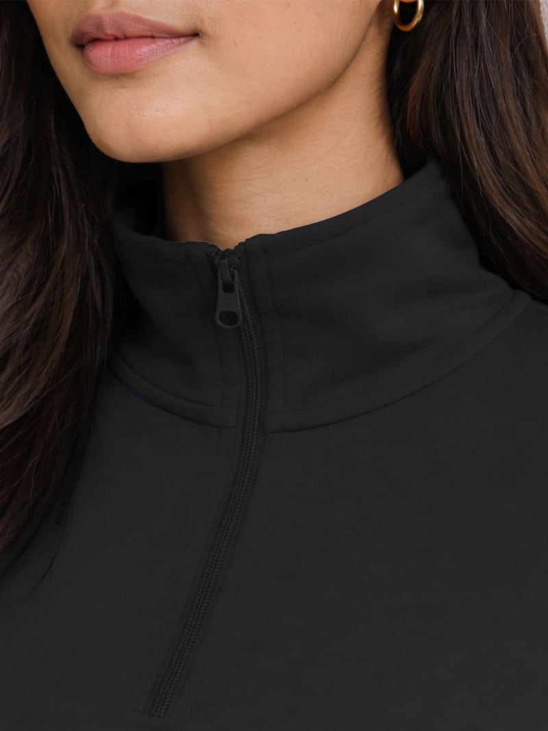 Black Adaptive Half Zip