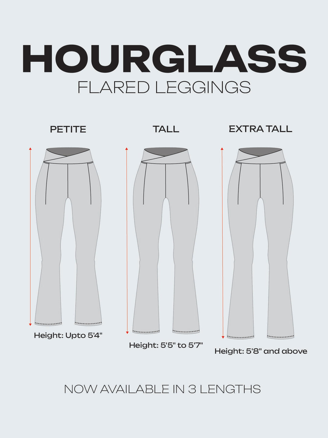 Obsidian Black Hourglass Flared Leggings