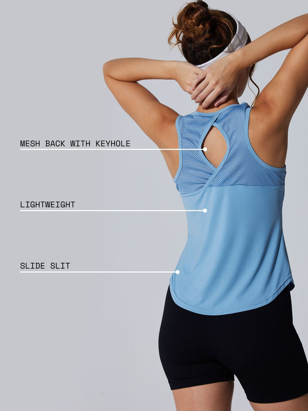 Baby Blue Evolve Air Fit Tank