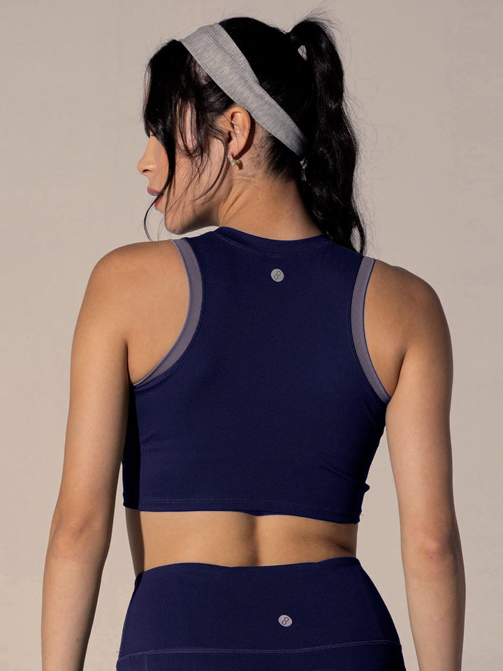 Purple In-Vest Sports Bra