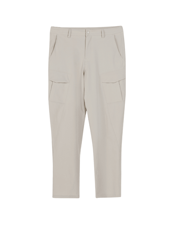 Beige Stride Cargo Pants
