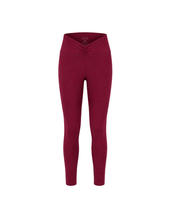 Berry Ruched Snug Leggings