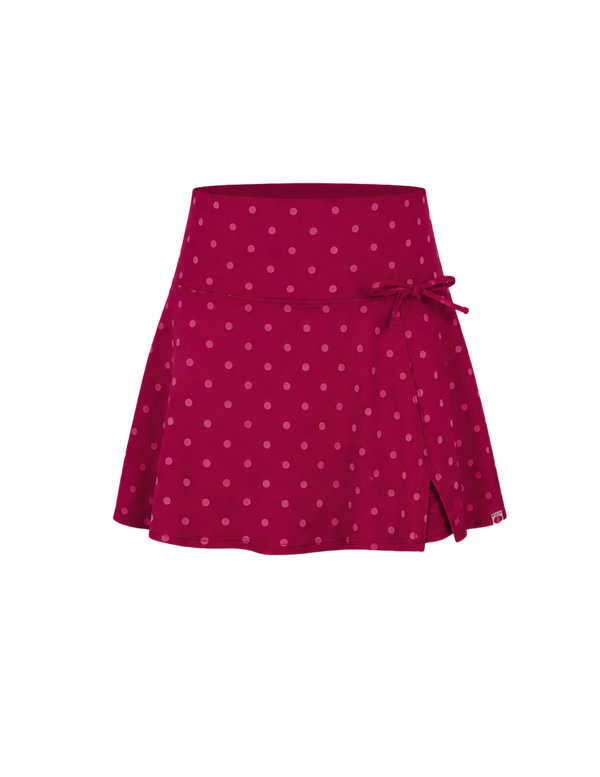 Berry Polka Soft Knot Skorts