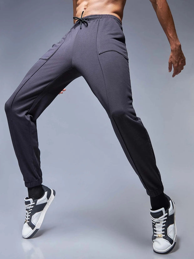 Black Branded tape joggers CAVA athleisure