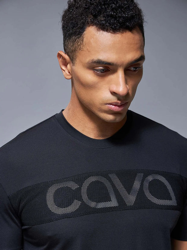 Black Chase t-shirt CAVA athleisure