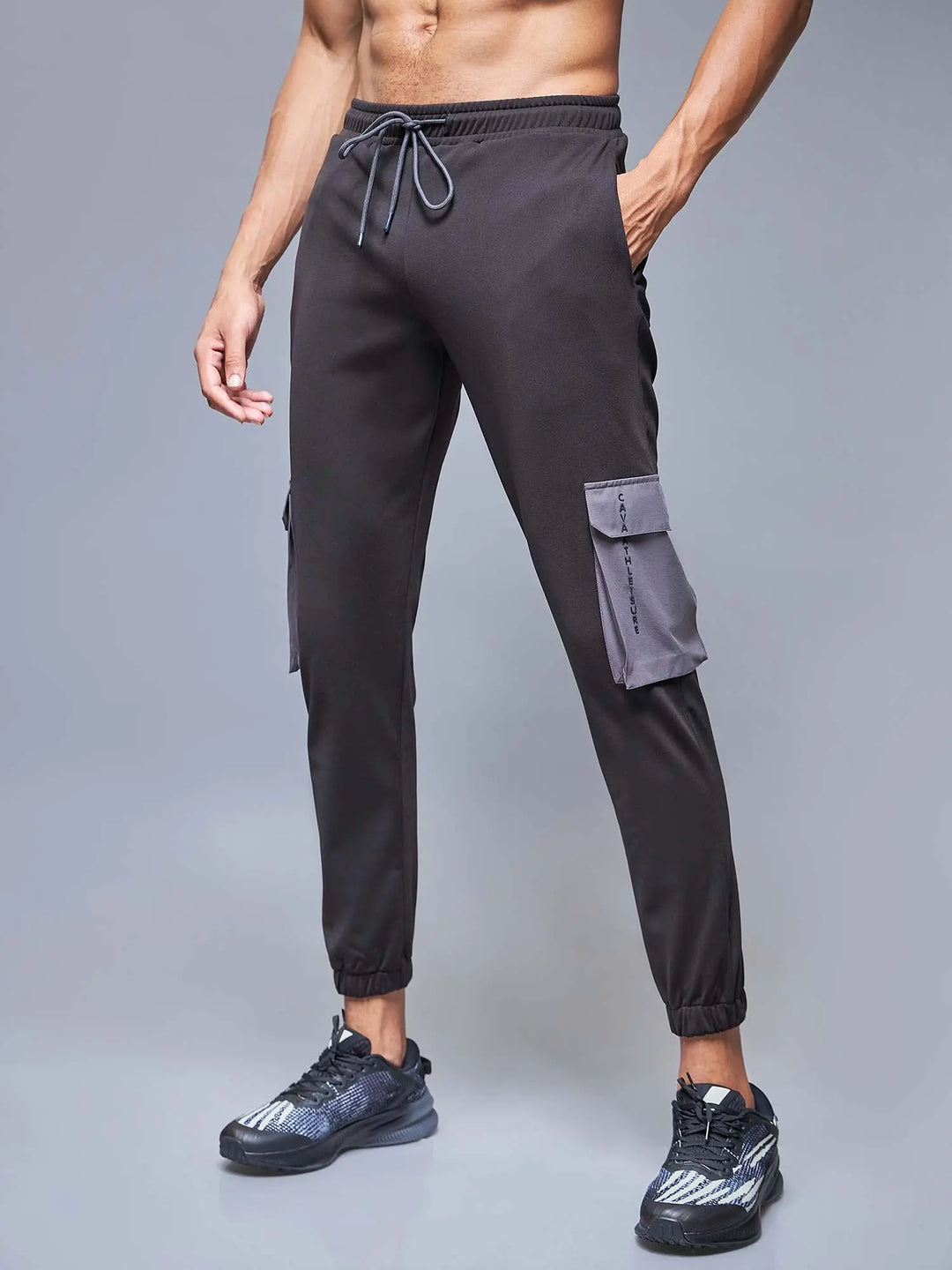 Black Utility Sweats – CAVA Athleisure Pvt Ltd - Main Image