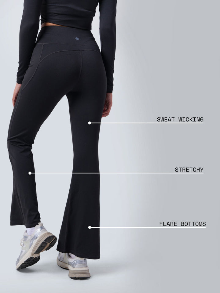 Black Sculpt Bootcut Leggings