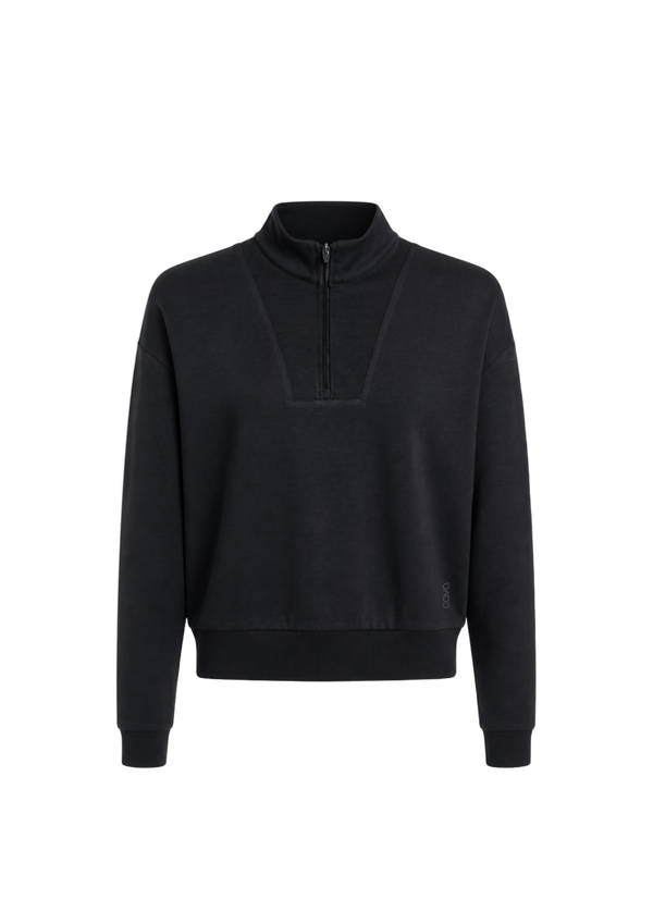 Black Mello Q-Zip Sweatshirt