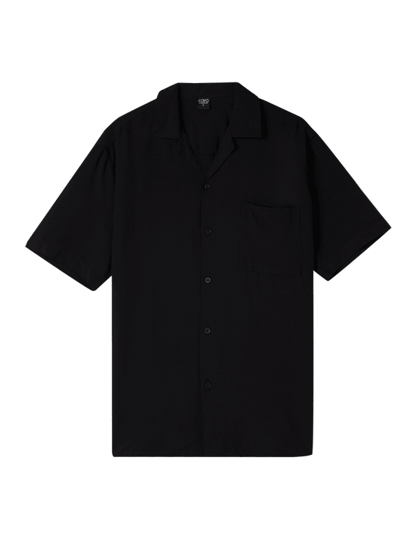 Black Airy Resort Shirt