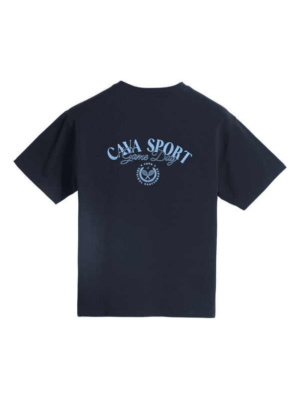 Black Cava Sport Oversized Printed Tee - Women