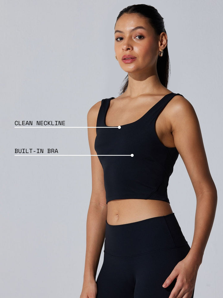 Black Elevate 24/7 Sports Bra