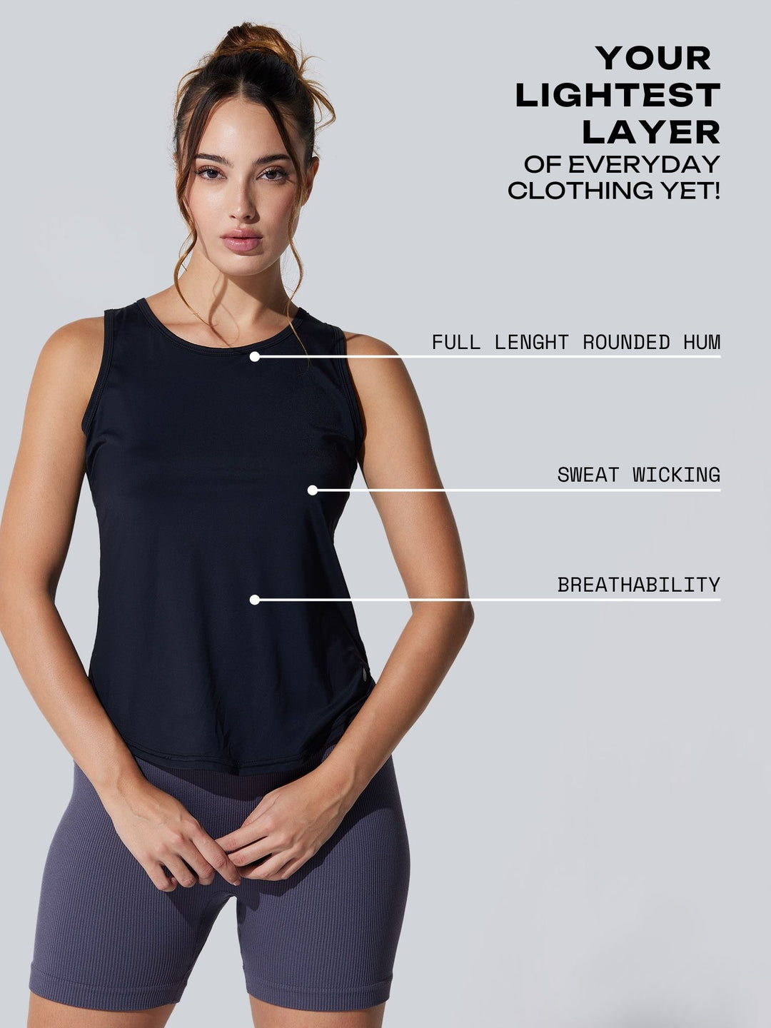 Black Evolve Air Fit Tank