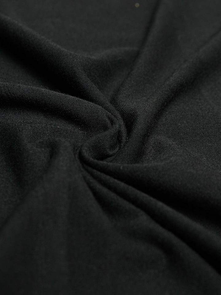 Black  Flare Pants Fabric