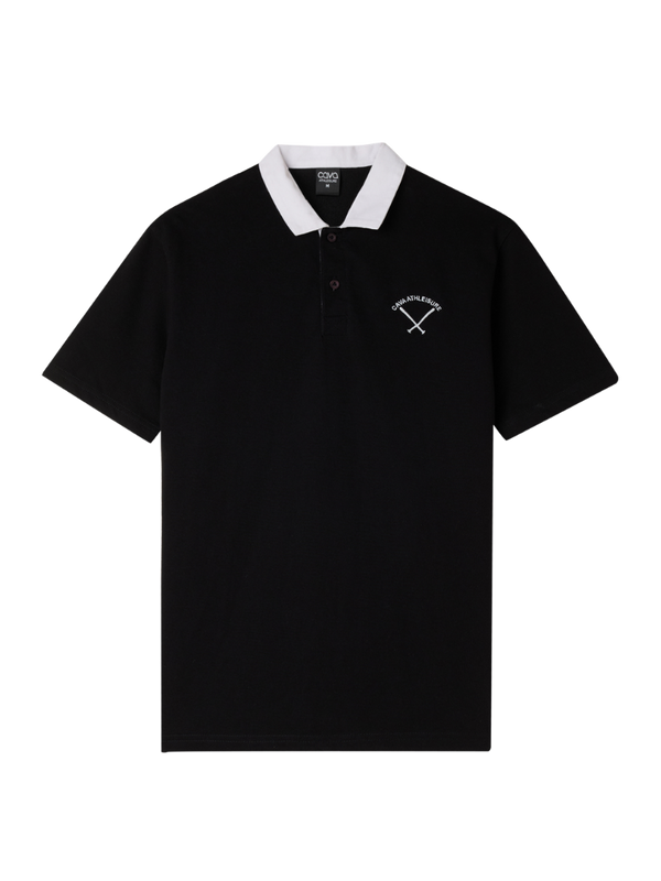 Black Baseline Polo