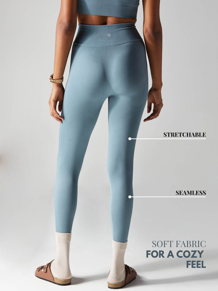 Blue-grey Aspire V-Waist Leggings