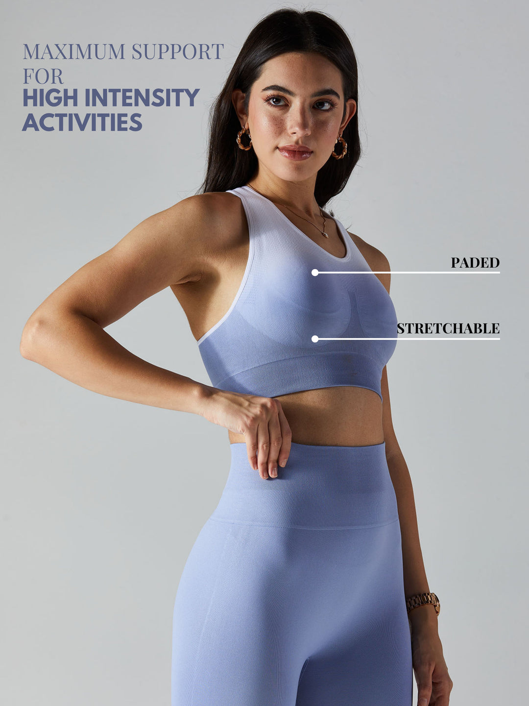 Blue Beyond 'Hue' Sports Bra