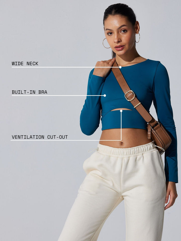 Blue All-Day Flex Top