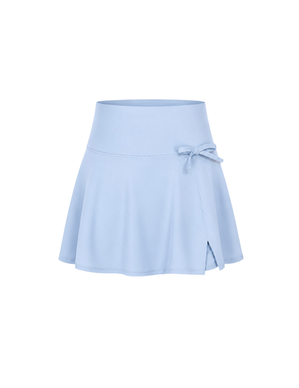 Blue Soft Knot Skorts