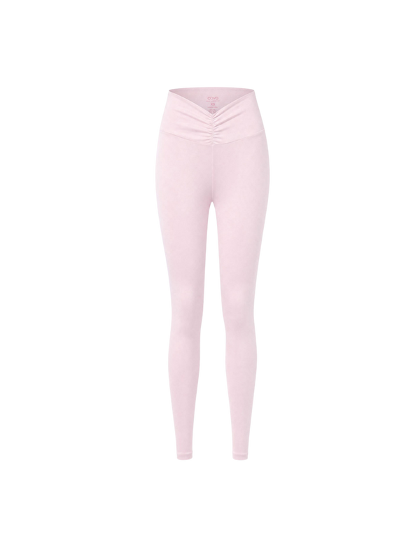 Blush Ruched Snug Leggings