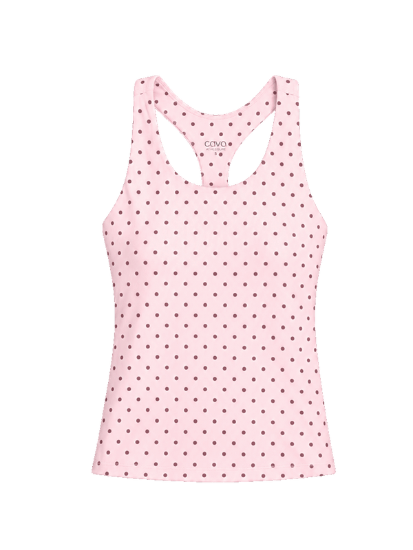 Blush Polka Racerback Tank