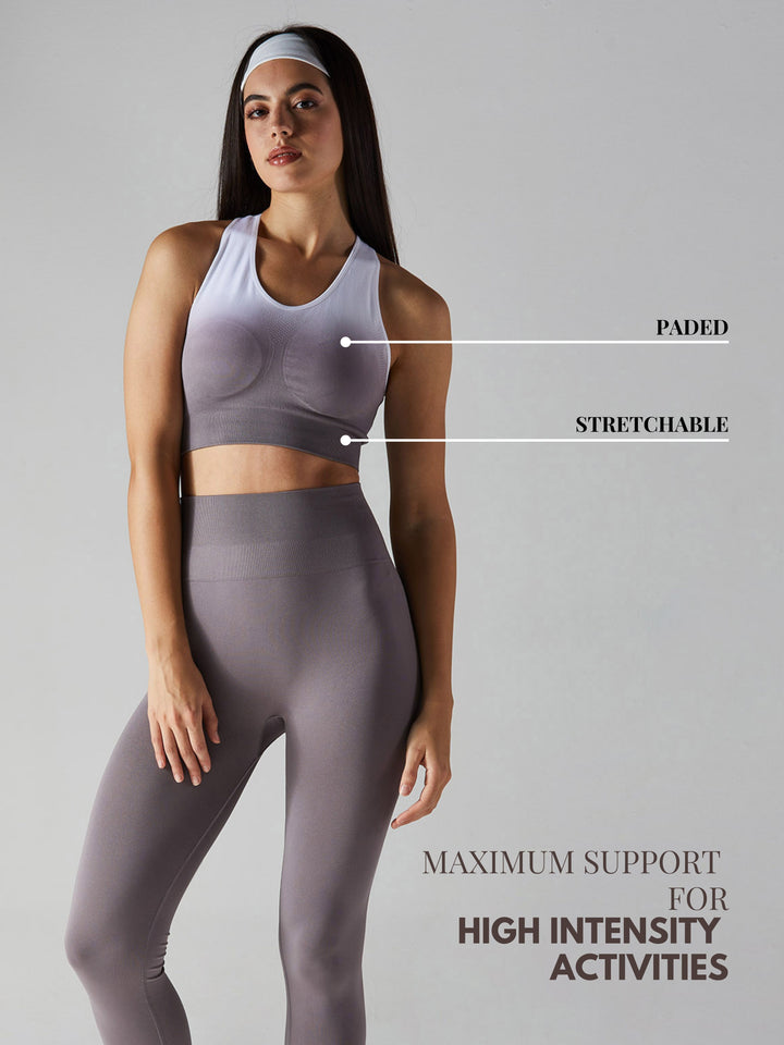 Mauve Beyond 'Hue' Sports Bra