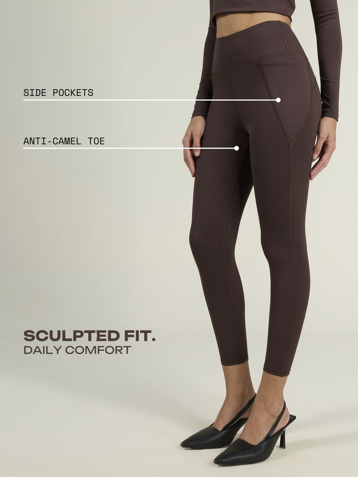 Brown Sculpt Core Leggings