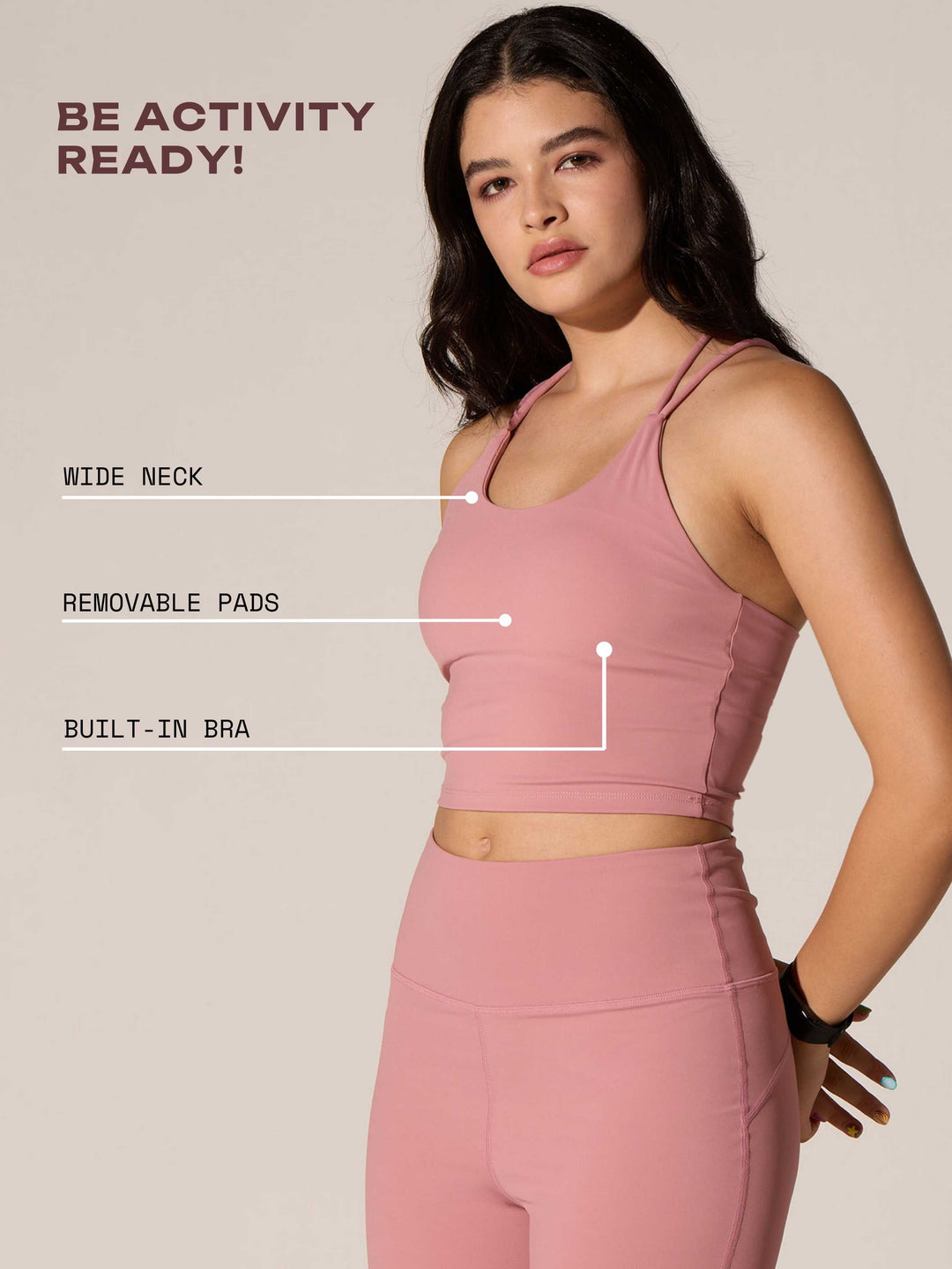 Pink Built-In Brisk Top