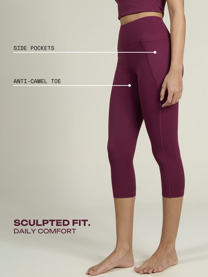 Burgundy Sculpt Capri