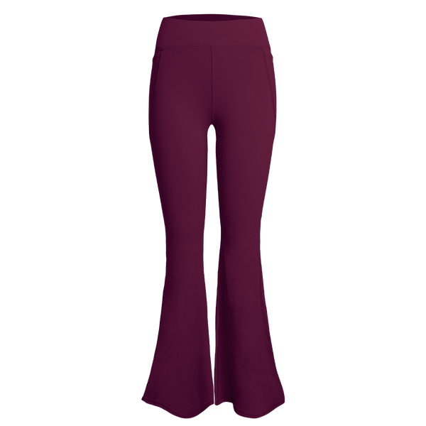 Burgundy Sculpt Bootcut Leggings