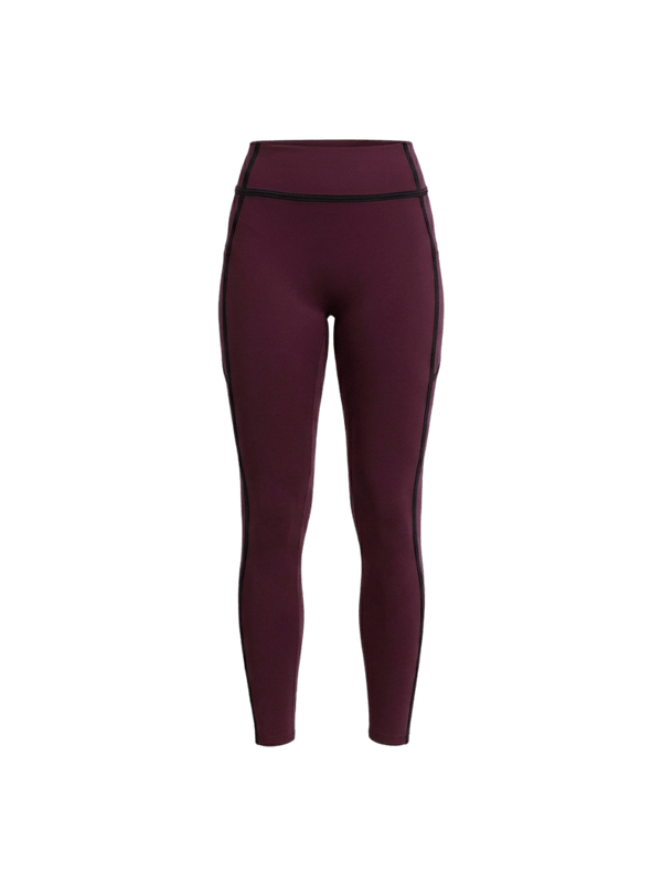 Burgundy Aerial Contrast Leggings