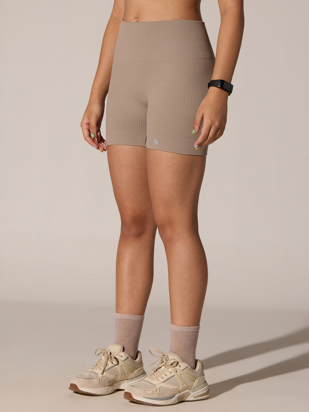 Taupe Seamless Booty Shorts