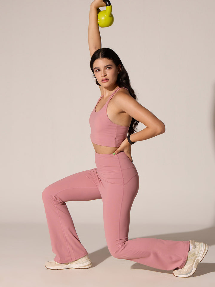 Pink All-In Bootcut Flare Pants