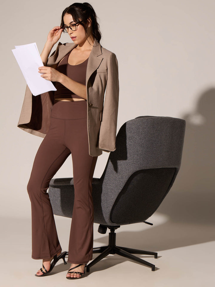 Brown All-In Bootcut Flare Pants