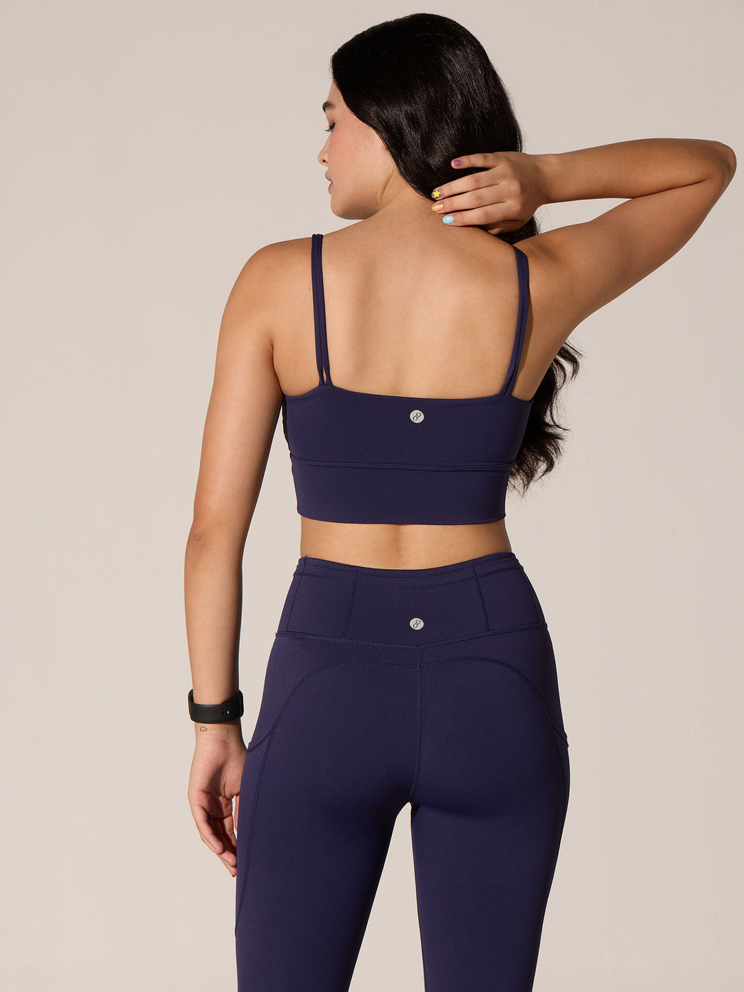 Purple Twin Strap Sports Bra