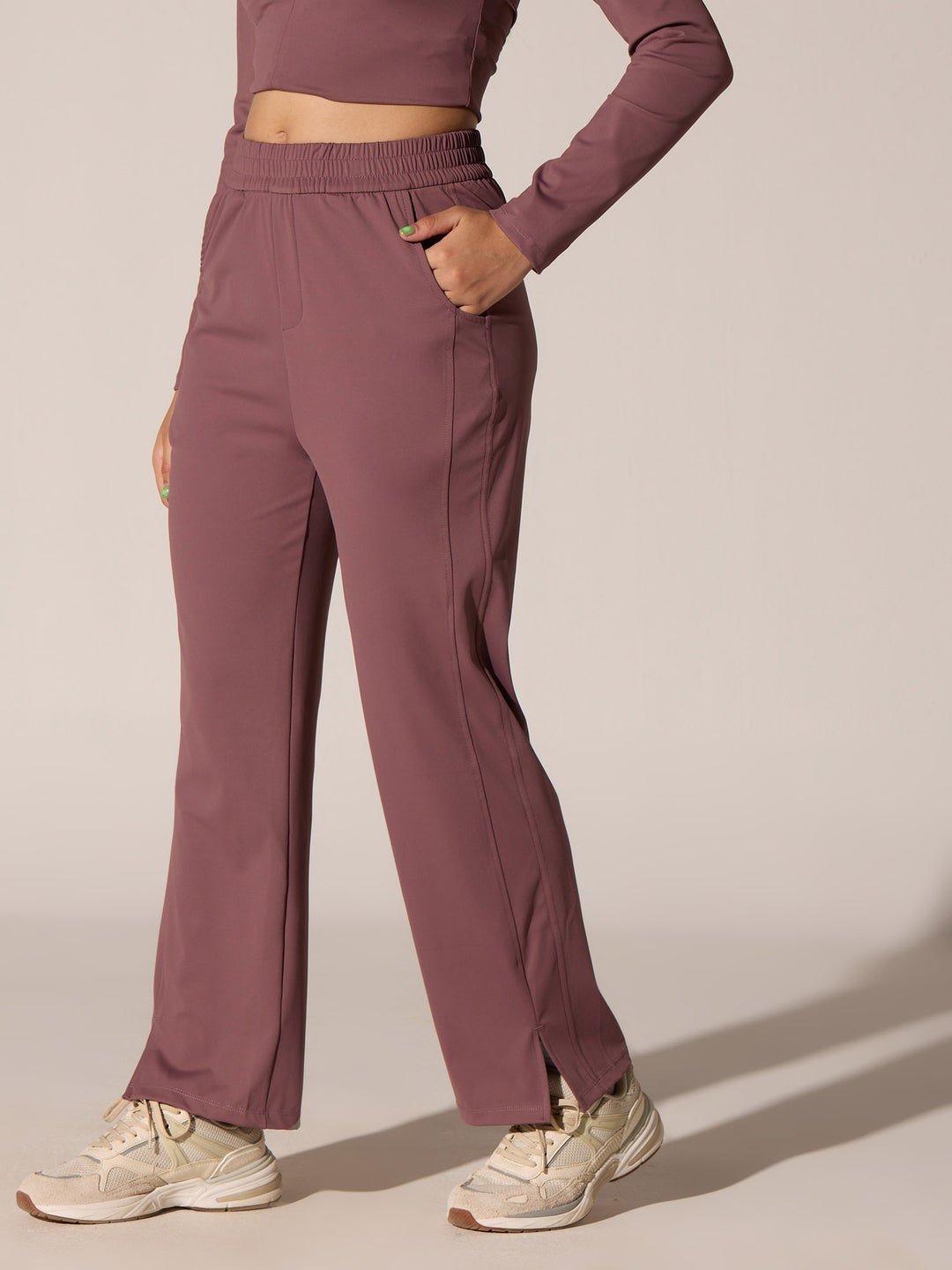 Dusty Rose Work And Wander Pants