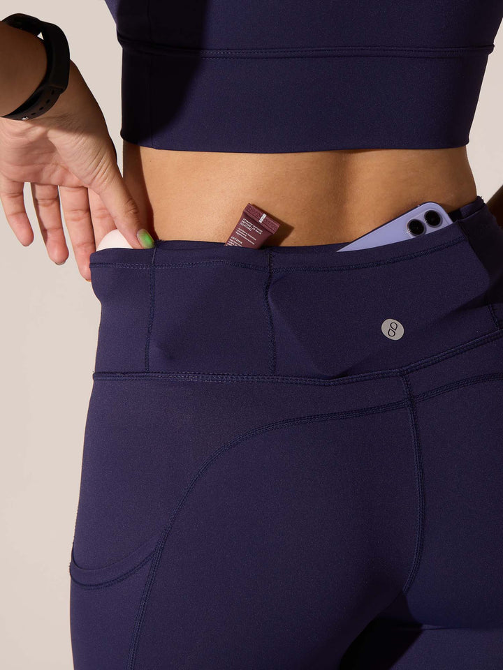 Purple Septa Pocket Leggings