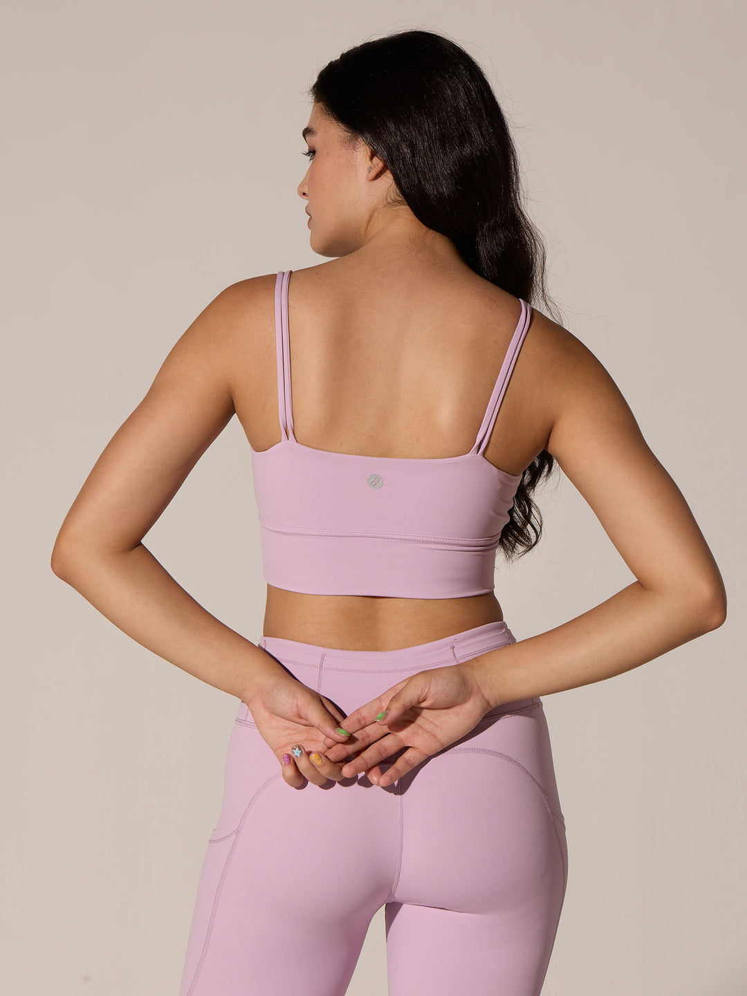 Lilac Twin Strap Sports Bra