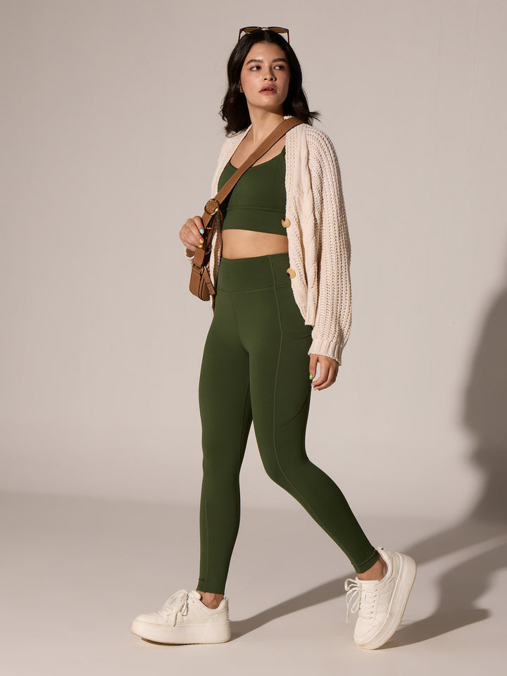 Olive Septa Pocket Leggings