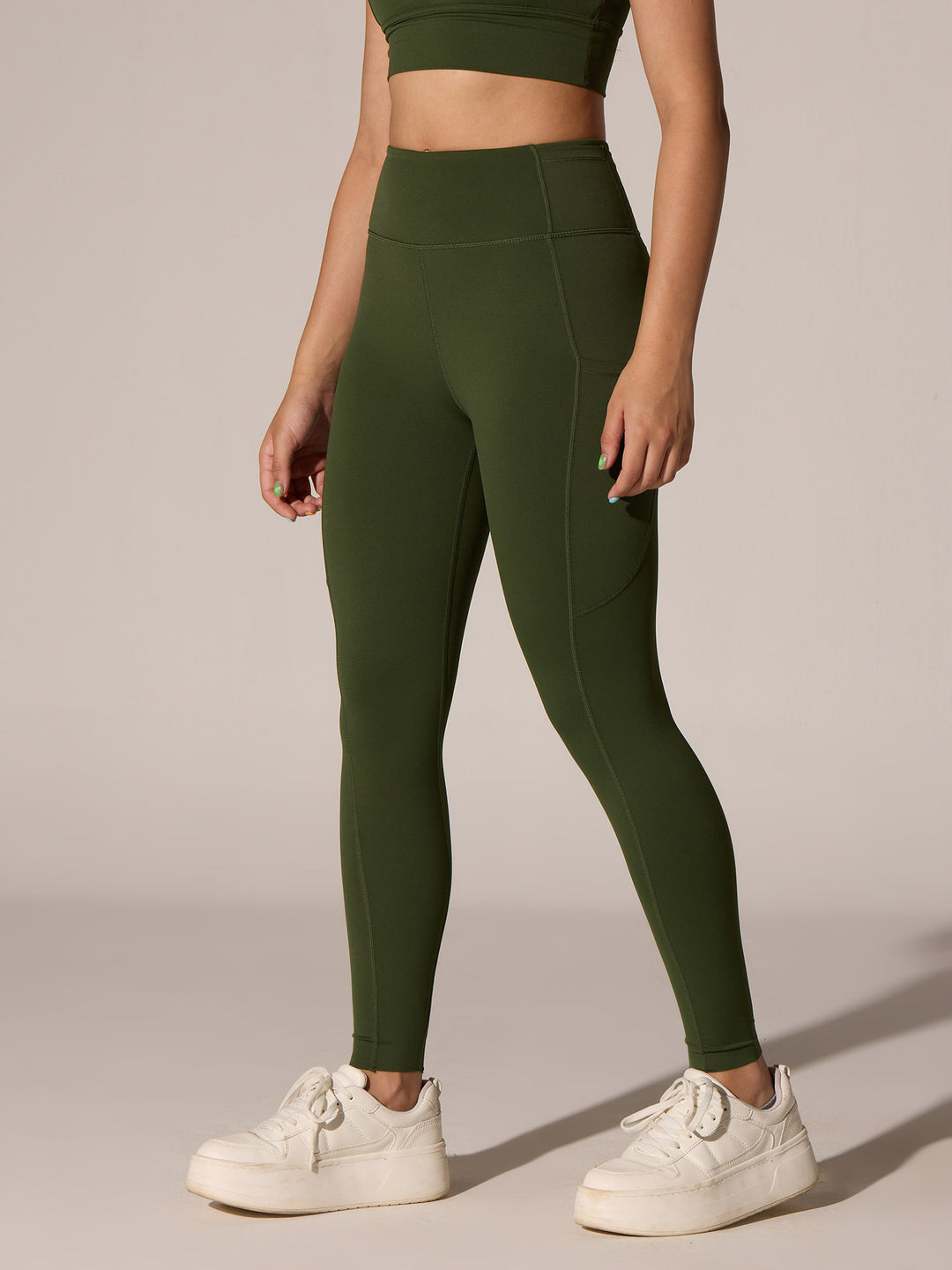 Olive Septa Pocket Leggings