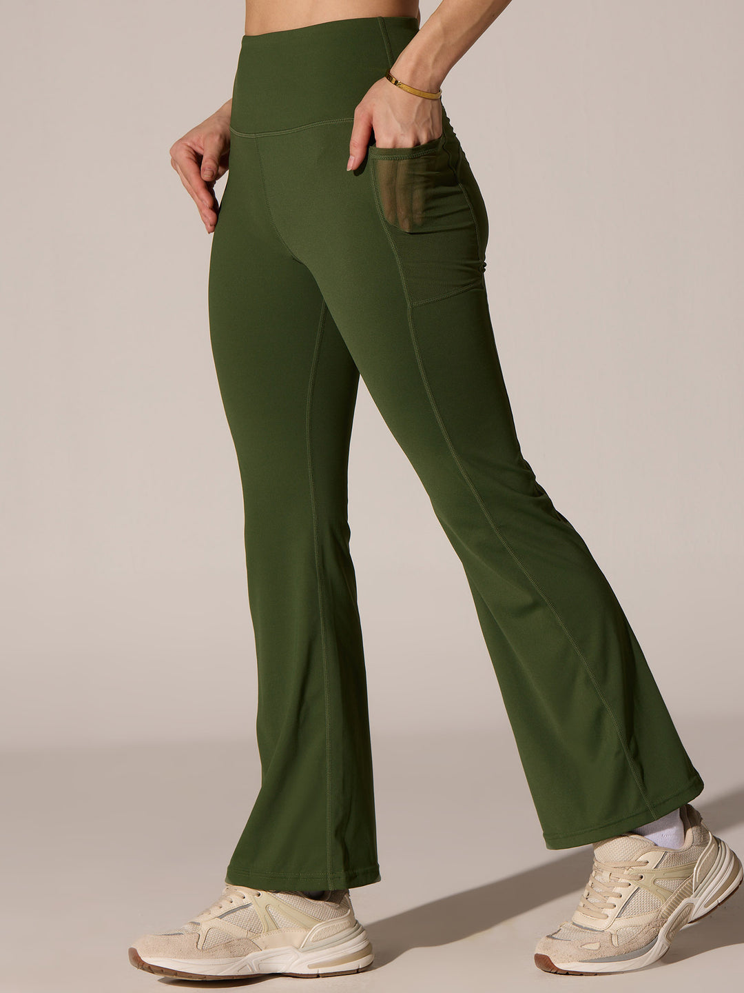 Olive All-Day Flex Flare Pants