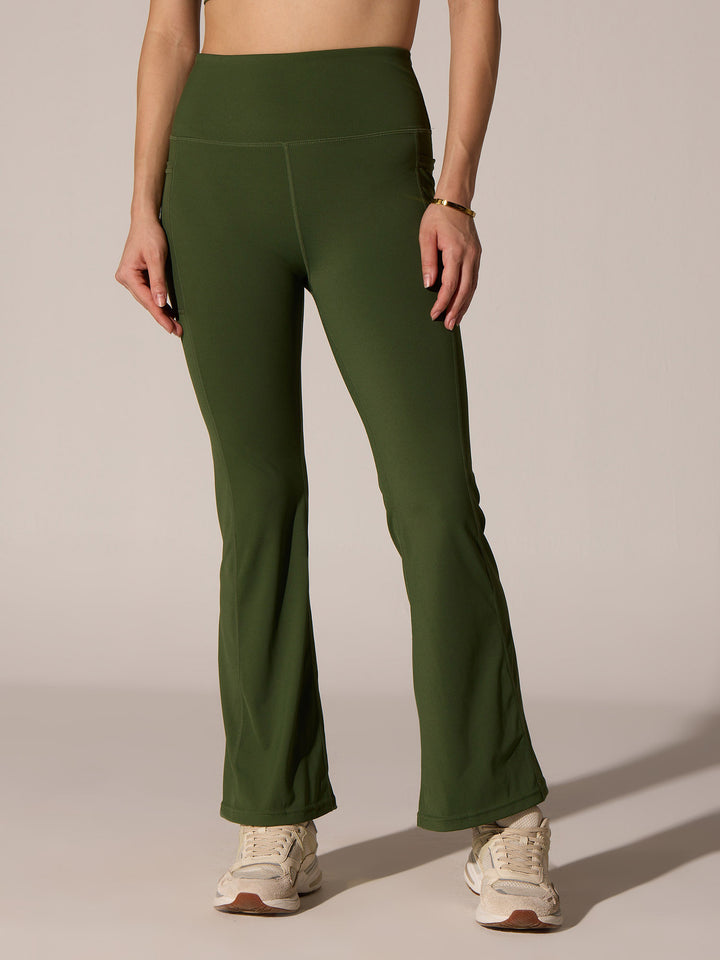 Olive All-Day Flex Flare Pants