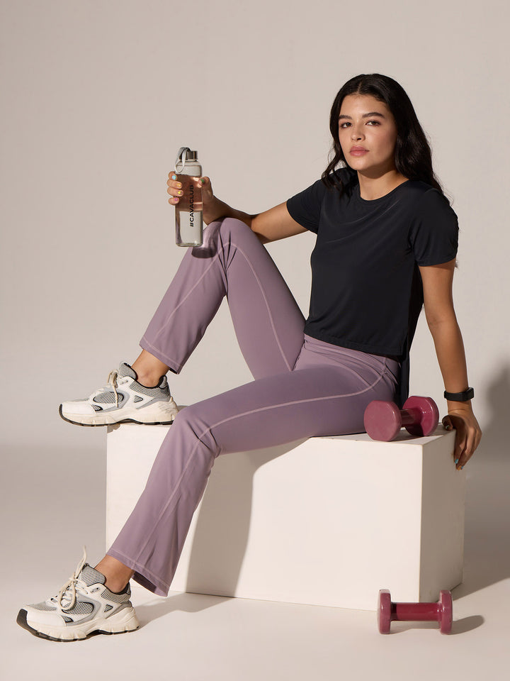 Light Mauve Grip-It Flare Pants