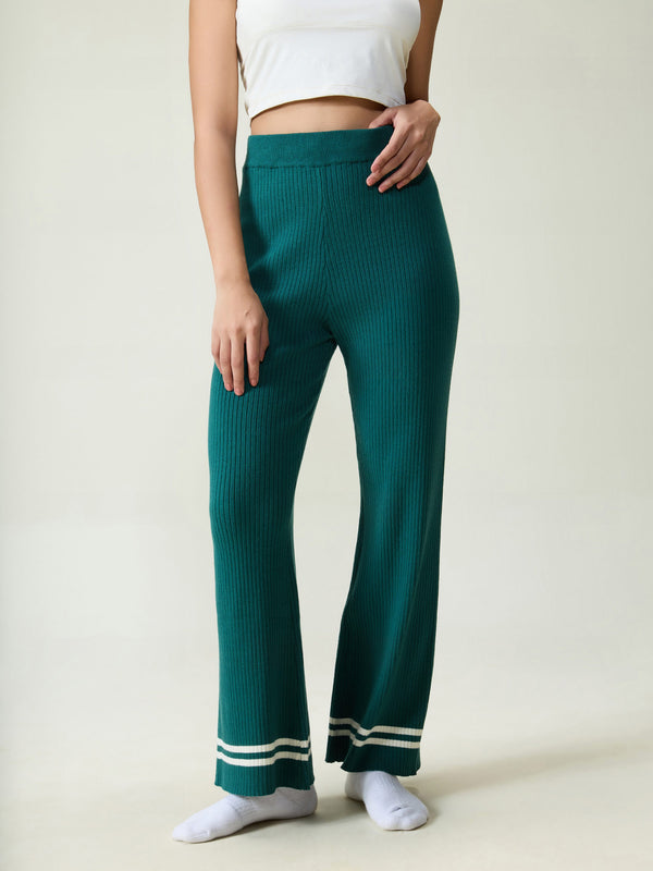 Pine Rib-knit Trousers