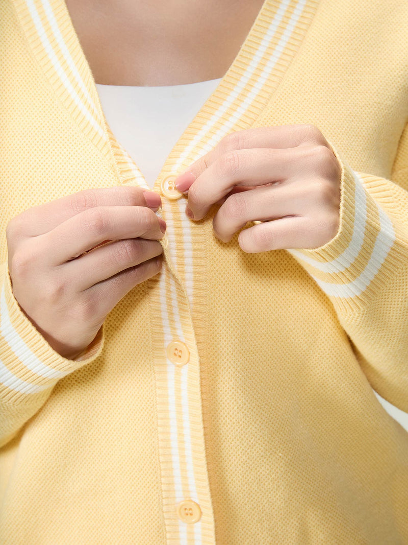 Yellow Club Cardigan