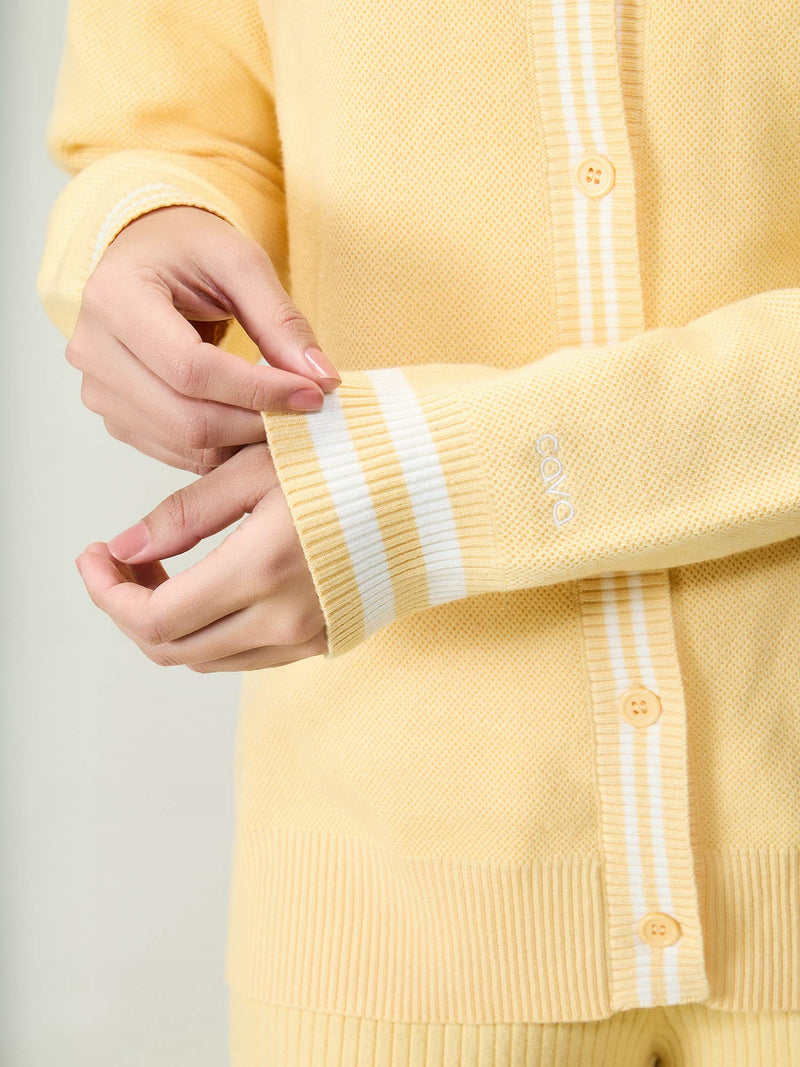 Yellow Club Cardigan