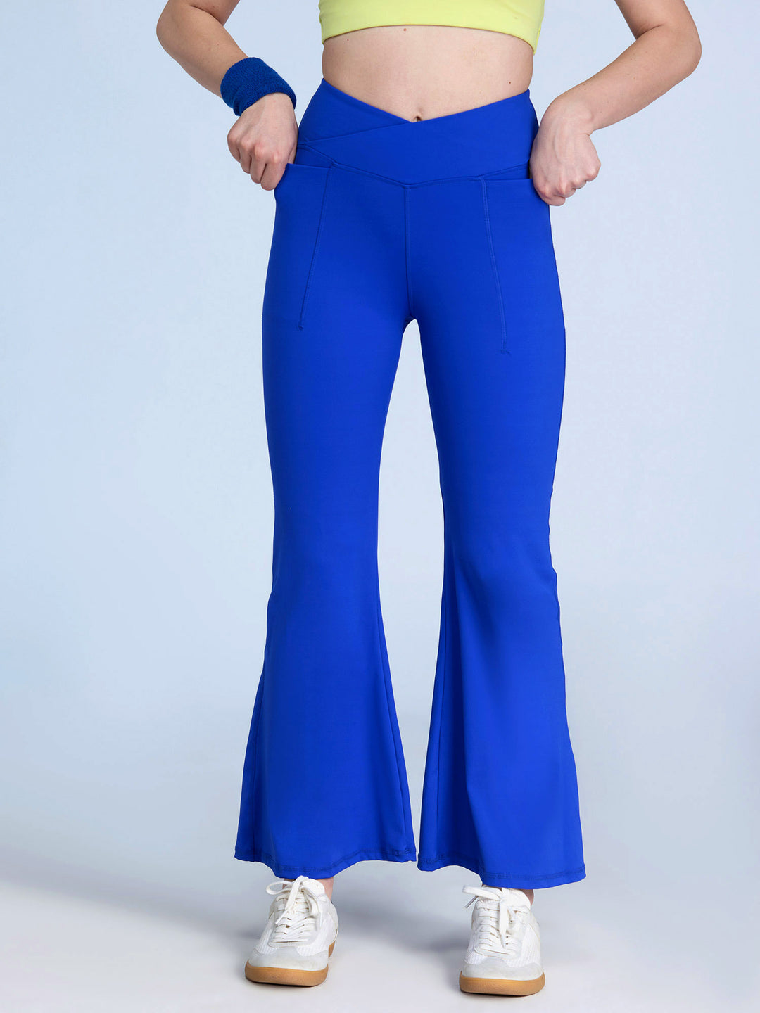 Cobalt Petite Hourglass Flared Leggings - Main Image