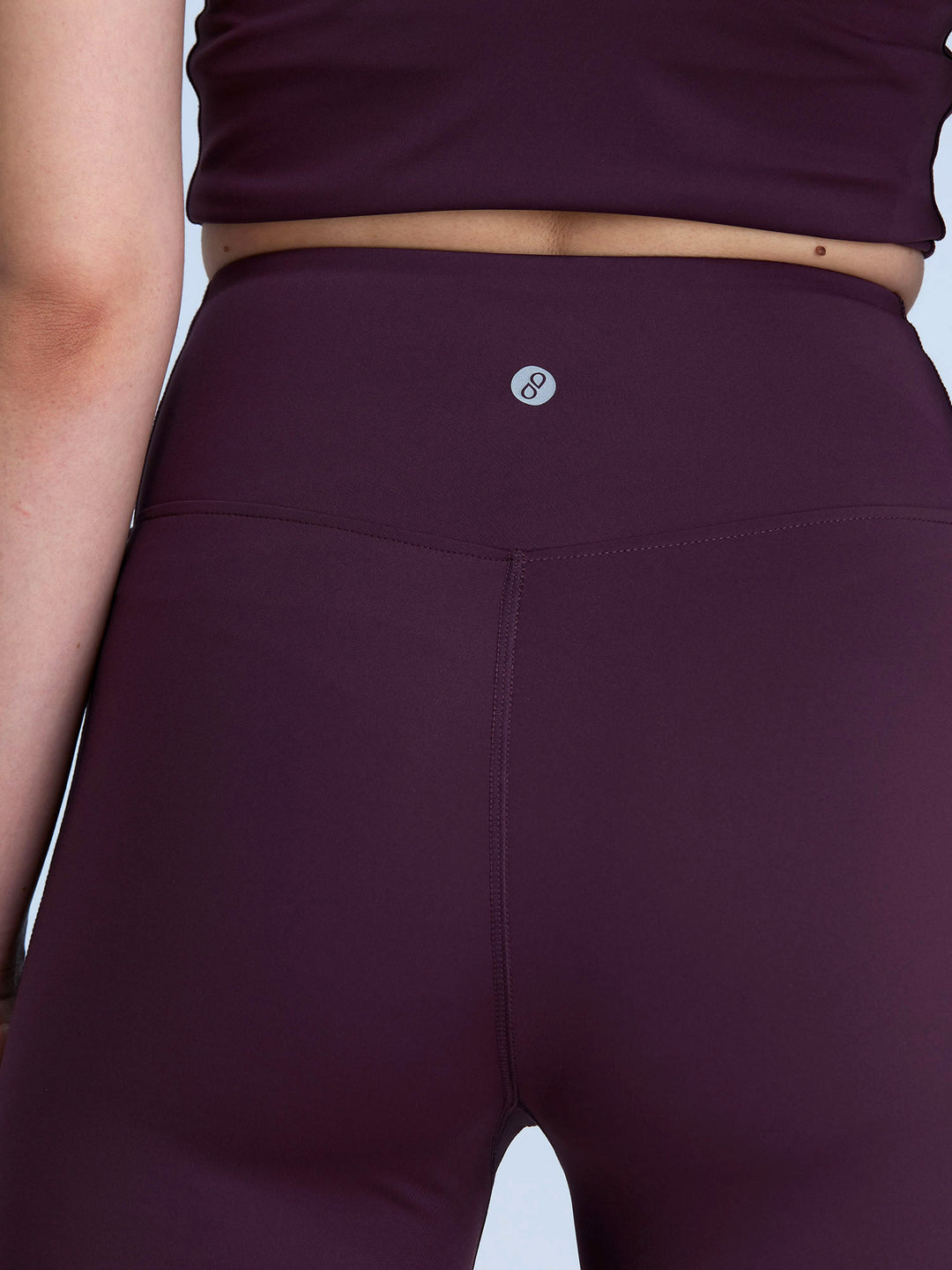 Wine Petite Hourglass Flared Leggings